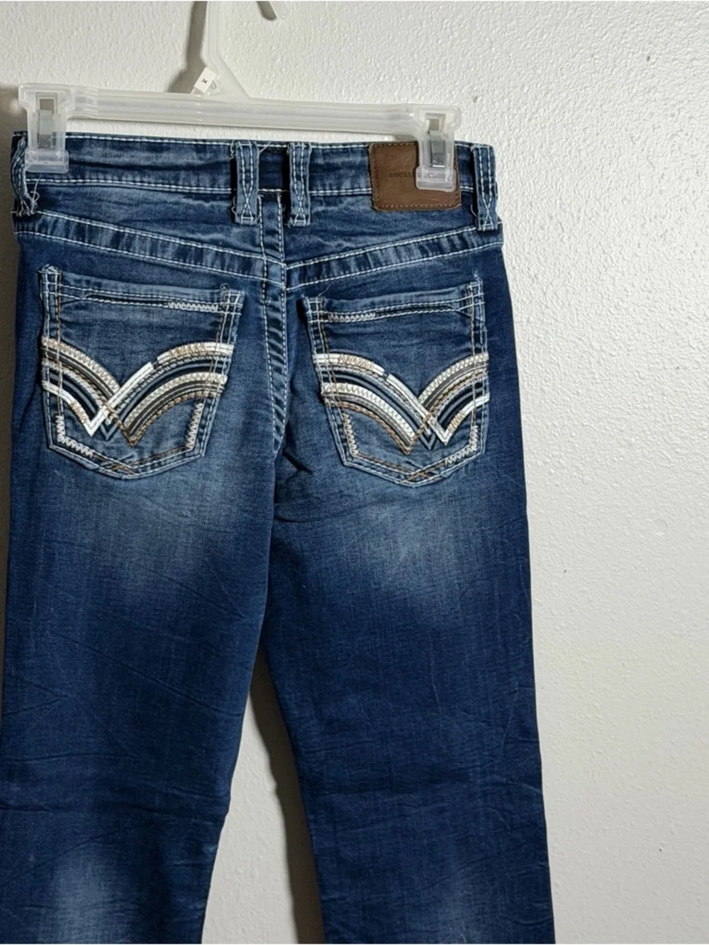 Buckle Black Kids Boys Fit No 109 Bootcut Jeans Dark Wash Contrast‎ Stitch 12R